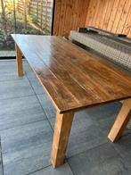 Teak, Huis en Inrichting, Tafels | Eettafels, Ophalen, Gebruikt, 100 tot 150 cm, Teakhout