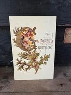 Oude kaart, kerst letter c 1983, Ophalen of Verzenden, 1980 tot heden