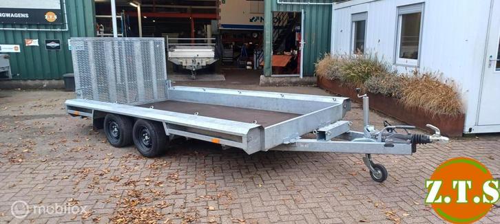 Vlemmix Machinetransporter 3500 kg, Auto diversen, Aanhangers en Bagagewagens, Gebruikt