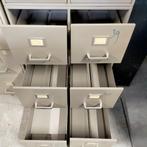 Industriële stalen ladekast - kaartenbak - 6 laadjes grijs, Huis en Inrichting, Kasten | Ladekasten, Minder dan 50 cm, 5 laden of meer