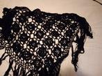 Mooi zwarte stola met roosjes, Ophalen of Verzenden, Zo goed als nieuw, Maat 46/48 (XL) of groter, Sjaal