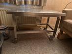 RVS Werktafel met Wielen, Ophalen, Zo goed als nieuw, 70 tot 120 cm