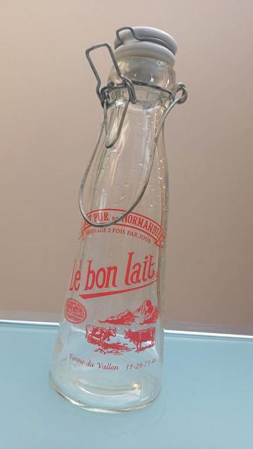 Vintage Melkfles 'Le Bon Lait' - in prima staat beschikbaar voor biedingen