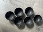 Kleine schaaltjes zwart, Huis en Inrichting, Ophalen, Overige stijlen, Glas, Schaal of Schalen