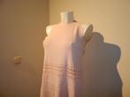 Ted Baker roze jurk stretch breisel open werkje golvend arm3, Maat 38/40 (M), Verzenden, Zo goed als nieuw, Knielengte