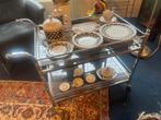 zeer mooie chrome serveer wagen schatkamer arnhem, Ophalen, Gebruikt, X, X
