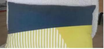 Zomers kussen 50/30cm incl binnenkussen zgan van Made beschikbaar voor biedingen