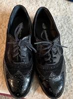 Hush Puppies schoenen zwart leder maat 36 Made in Italy, Verzenden, Nieuw, Zwart