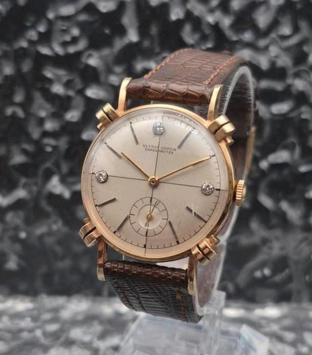 Ulysse Nardin Chronometer Sector Dial 14kt Goud  Diamant, Sieraden, Tassen en Uiterlijk, Horloges | Dames, Zo goed als nieuw, Polshorloge