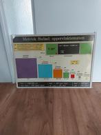 Oude Schoolplaat - Metriek Stelsel & Diertjes, Antiek en Kunst, Antiek | Schoolplaten, Ophalen