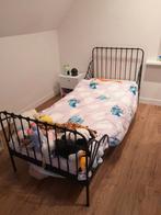 IKEA MINNEN Meegroeibed - Zwart, Huis en Inrichting, Ophalen, Verstelbaar, Eenpersoons, Zwart