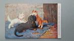 Leiden Hoogenstraaten illustrator Sperlich tekkel hond poes, Verzamelen, Ophalen of Verzenden, Voor 1920, Ongelopen, Zuid-Holland