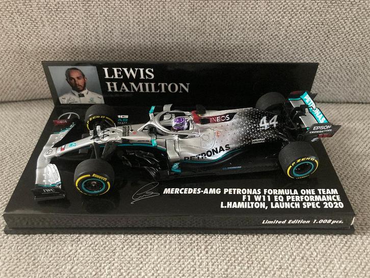 ✅ Lewis Hamilton 1:43 Launch Spec 2020 Mercedes W11 F1, Verzamelen, Automerken, Motoren en Formule 1, Nieuw, Formule 1, Ophalen of Verzenden