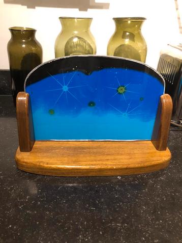 Vintage  handwerk glas en lood sterrenhemel voor kerstgroep beschikbaar voor biedingen