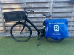 Postfiets met krat en dubbele standaard, Fietsen en Brommers, Ophalen, Gebruikt