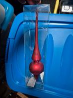 Rode glazen piek kerstboom tree topper, Ophalen of Verzenden