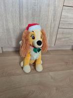 Disney hond knuffel lady en de vagebond met geluid kerst, Ophalen of Verzenden