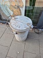 Zinken vuilnisemmer geldrop 2482, Huis en Inrichting, Woonaccessoires | Prullenbakken, Ophalen, 2j.brabant@gmail.com, 2j, Minder dan 50 cm