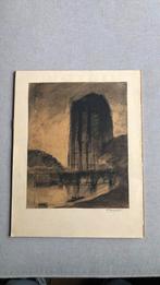 Oude houtskool tekening, Antiek en Kunst, Ophalen of Verzenden