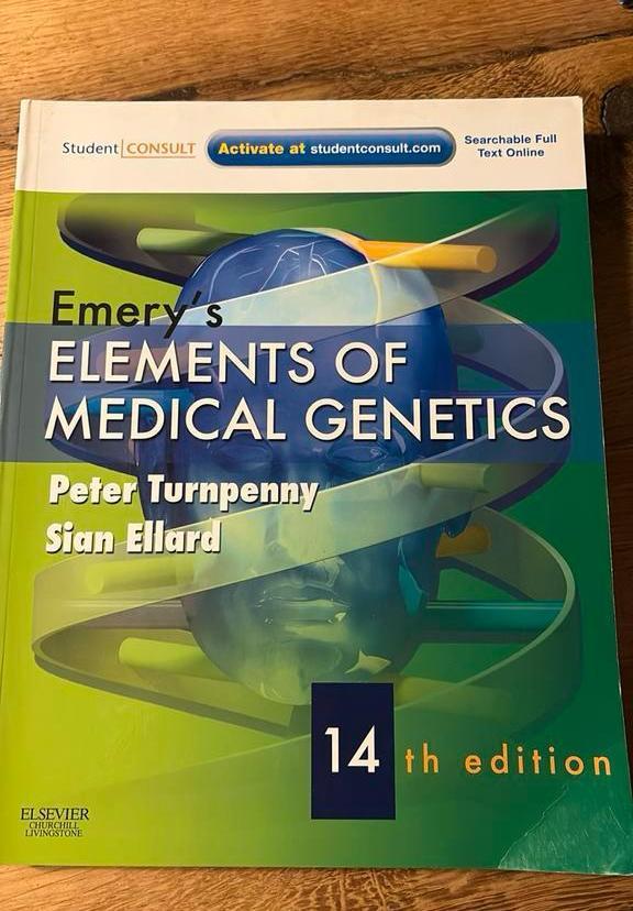Emery's Elements of Medical Genetics 14e: With STUDENT CONSU, Boeken, Esoterie en Spiritualiteit, Zo goed als nieuw, Instructieboek