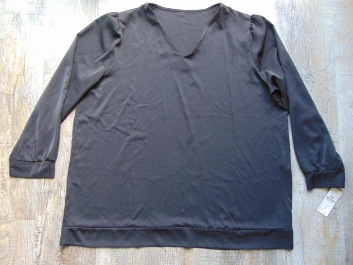 Blouse zwart NIEUW maat XXL lange mouwen, Kleding | Dames, Blouses en Tunieken, Nieuw, Maat 46/48 (XL) of groter, Zwart, Ophalen of Verzenden