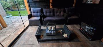 Luxe Wicker Loungeset - 4 Zitplaatsen beschikbaar voor biedingen