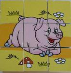 Houten Blokken Puzzle 9 delig (zie afbeelding), Ophalen of Verzenden, Minder dan 10 stukjes, Zo goed als nieuw, 6 maanden tot 2 jaar