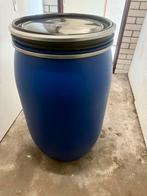 4 stuks 160 L blauwe ton met sluitclip nieuw., Tuin en Terras, Regentonnen, Minder dan 75 liter, Ophalen, Zo goed als nieuw, Kunststof