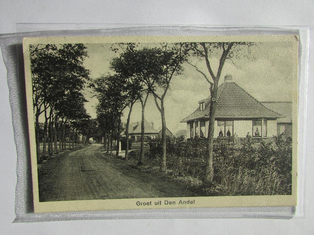 Den Andel - Dorpsgezicht 1935, Verzamelen, Ophalen of Verzenden, 1920 tot 1940, Gelopen, Groningen