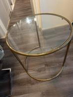 MOET SNEL WEG Glazen tafel - opknapper!, 45 tot 60 cm, Minder dan 55 cm, Gebruikt, Rond