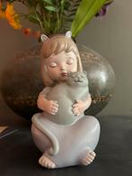 Fiszman beeldje meisje met poesje nieuw!, Ophalen of Verzenden, Nieuw, Mens