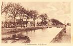 Hoogersmilde jr. 20-30 O.L. School kanaal en brug, Verzamelen, Ansichtkaarten | Nederland, Verzenden, 1920 tot 1940, Gelopen, Drenthe