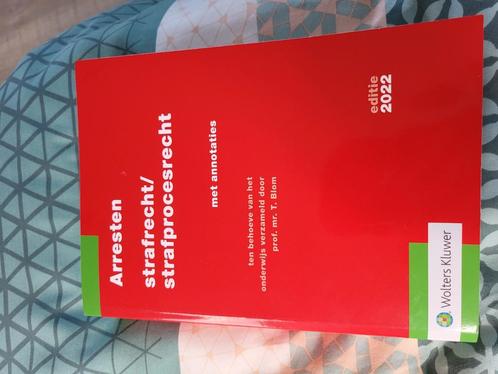 T. Blom - Arresten strafrecht/strafprocesrecht 2022, Boeken, Studieboeken en Cursussen, Zo goed als nieuw, Ophalen of Verzenden