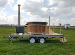 Welltub hottub huren te huur houtkachel 200cm gratis bezorgd, Tuin en Terras, Ophalen, Gebruikt