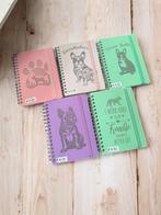 Franse Bulldog notitieboekjes, Diversen, Notitieboeken, Ophalen of Verzenden, Nieuw, A6