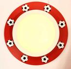 Prachtige Plafonniere rood wit met metalen voetballen, Ophalen of Verzenden, Nieuw, Metaal, Trendy
