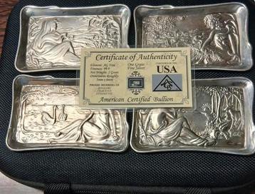 Lotje Zilveren Trays - American Certified Bullion - 5 stuks beschikbaar voor biedingen