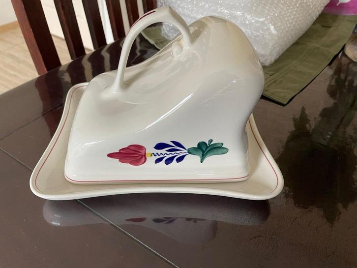 Boerenbont kaasstolp / kaasschaal / kaasdoos Boerenbond, Huis en Inrichting, Keuken | Servies, Gebruikt, Schaal of Schalen, Boerenbont