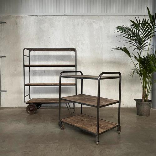 Oude Stellingkast, stelling, fabriekswagen, industriële kast, Huis en Inrichting, Kasten | Stellingkasten, Ophalen