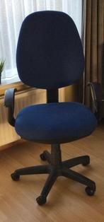 bureau stoel, Ophalen, Blauw, Zo goed als nieuw, Bureaustoel