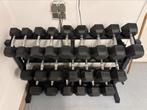 Dumbbell rek inclusief dumbbells, Ophalen, Zo goed als nieuw