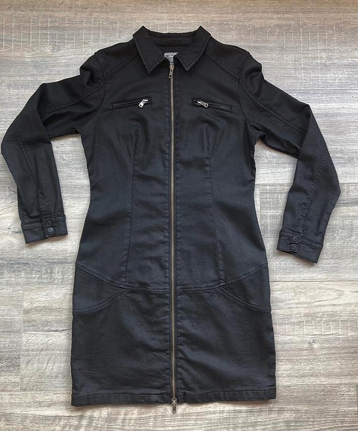 Geisha Jurk gecoat mt 40, Kleding | Dames, Jurken, Zo goed als nieuw, Maat 42/44 (L), Zwart, Boven de knie, Ophalen of Verzenden