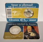 5 Euro coincard 2007 - Michiel de Ruyter 400 jaar, Ophalen of Verzenden, Koningin Beatrix, Euro's