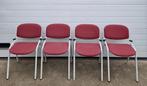 20 x Eromes schoolstoelen kantine stoelen vergaderstoelen, Ophalen of Verzenden, Zo goed als nieuw, Rood, Vijf, Zes of meer stoelen