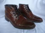 Mooie bruine hoge leren Klondike herenschoenen maat 40, Bruin, Ophalen of Verzenden, Zo goed als nieuw, Veterschoenen