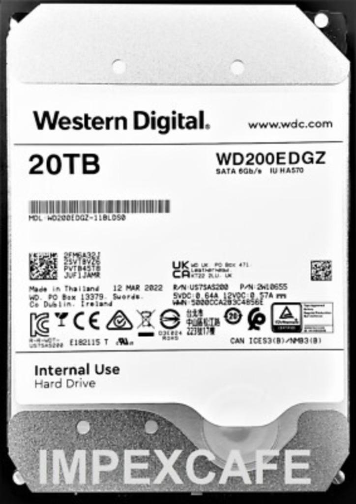 Western Digital SATA WD200EDGZ 20 tb, Computers en Software, Harde schijven, Nieuw, Desktop, Intern, HDD, SATA, Ophalen of Verzenden