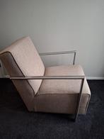 Stijlvolle fauteuils met metalen frame, Ophalen, 75 tot 100 cm, Zo goed als nieuw, Stof