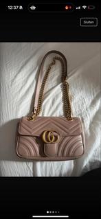 Gucci Marmont Schoudertas, Ophalen of Verzenden, Zo goed als nieuw, Beige, Schoudertasje