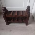 Vintage houten wijnrek voor 8 flessen, Huis en Inrichting, Woonaccessoires | Wijnrekken, Ophalen of Verzenden, Gebruikt, Hout