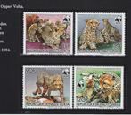 Jachtluipaard Katten wwf wnf 1984 Haute Volta bedreigde dier, Ophalen of Verzenden, Dier of Natuur, Postfris